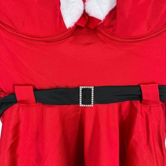 NWT Yandy Sexy Holiday Santa Lingerie Outfit Plus Size 1X 2X Mrs Claus Suit - Picture 3 of 12